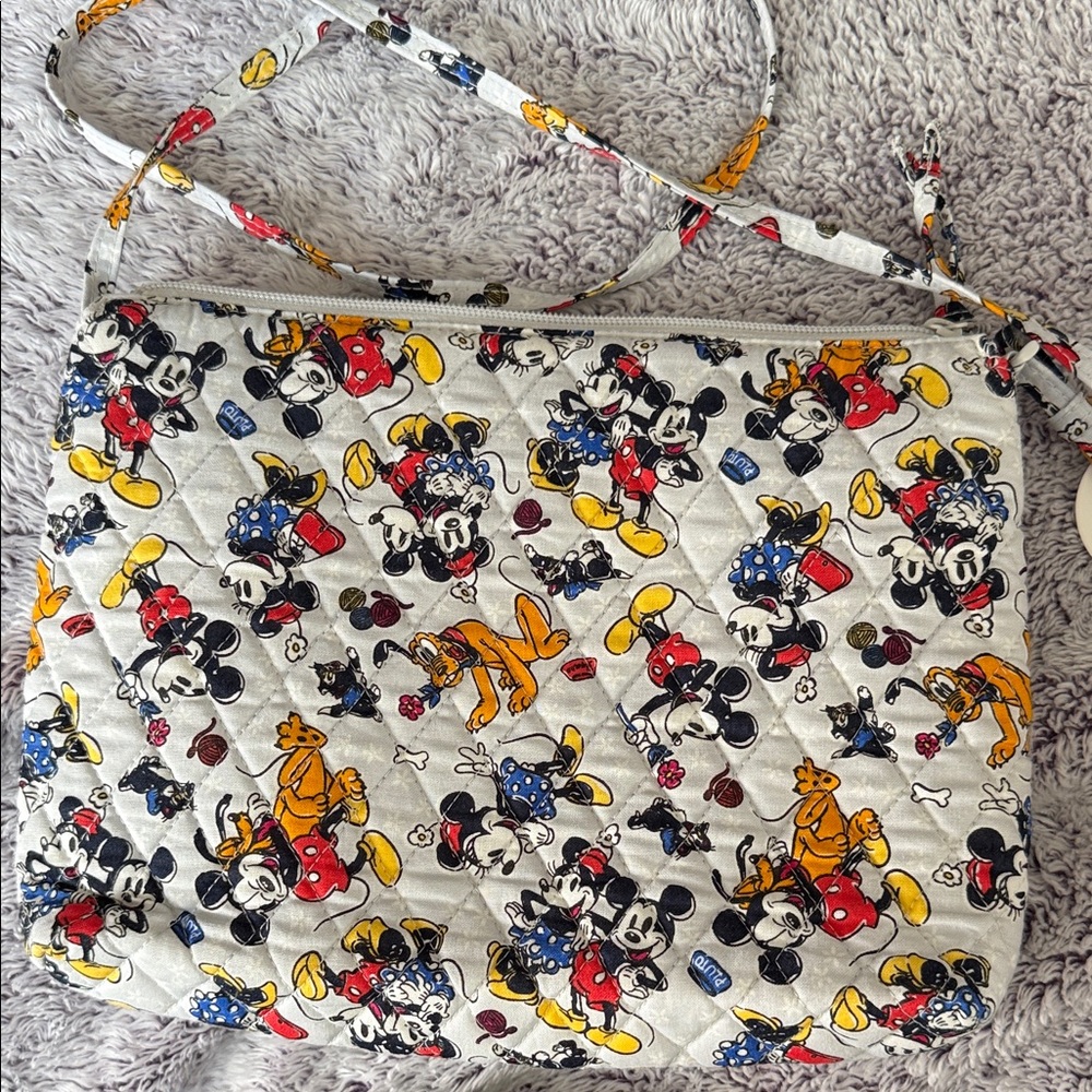 Vera Bradley White Quilted Crossbody with Red, Yellow, Blue & Black Disney Print - Picture 5 of 5
